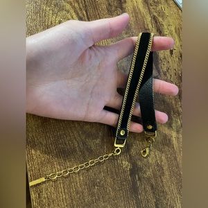 Are you am I leather fur choker